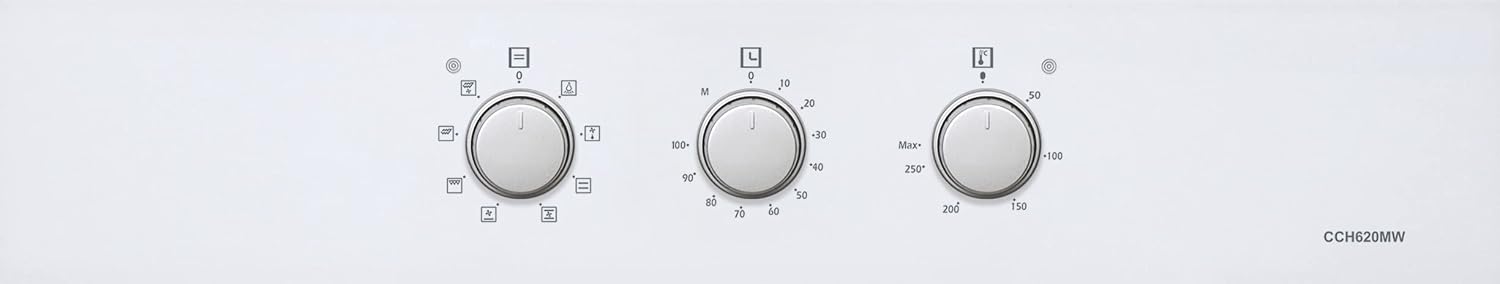 Corberó CCH620MW Hornos Multifunción Dimensiones 60x60x58, Capacidad 65L,  Blanco, Multifunción, 8 Programas, Luz Interior, Puerta Doble Cristal Fácil  Limpieza, 2500W Potencia Total, E. Energética A : Amazon.es: Grandes  electrodomésticos