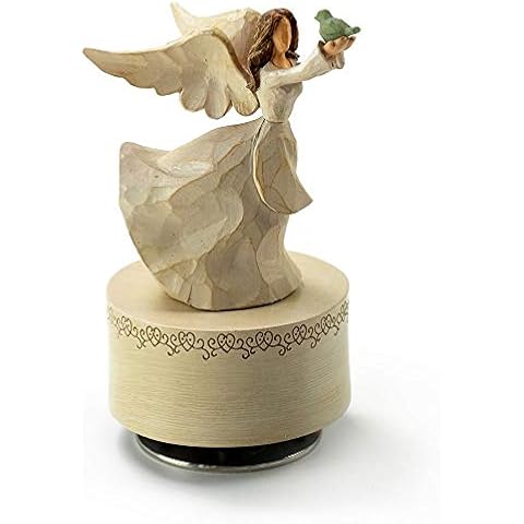 MusicBoxAttic Contemporary 18 Note Hi Gloss Burl Wood Finish Jewelry Box - Many Songs to Choose - Four Seasons, Spring (Vivaldi) Cover