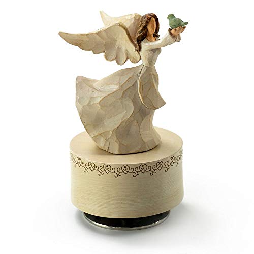 Contemporary 18 Note Hi Gloss Burl Wood Finish Music Box