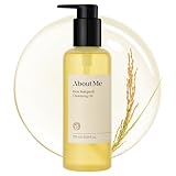 About Me Rice Makgeolli Cleansing Oil – Korean Makeup Remover Cleanser for Sensitive Skin – Daily Makeup Removal with Rice Bran Oil – Korean Skin Care – 6.59oz, 195ml