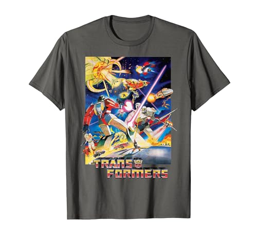 Transformers The Movie G1 1986 T-Shirt, Men, Asphalt Grey, XX-Large