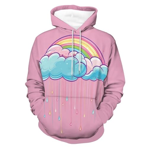 Sweat à capuche Nuages Arc-en-Ciel : portez la douceur et la couleur au quotidien