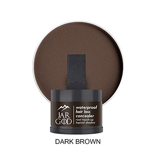 JARGOD Hairline Powder Hair Topical Shadow Root Concealer Root Touch Up to Cover Up Roots and Grays (Dark Brown) - Thumbnail 5