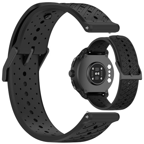 AWADUO Suunto Race 2/RUN/Race S/9 Peak Pro/9 Peak Pro/9 Peak �����p�o���h �V���R�����X�g�X�g���b�v�u���X���b�g �\�t�g�ŏ�v �N�C�b�N�����[�X�X�}�[�g�E�H�b�`�A�N�Z�T���[�t�� (22mm/�u���b