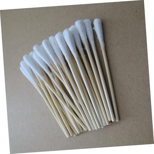 HAMPPLIES 200個コッ スティック スワブ 専用クリーニング用棉綿棒 ウッドハンドル付き 洗浄用品用アプリケーター