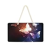 [Materiale]: pannello in pvc di alta qualità / pannello in schiuma, inclusa una corda in cotone da 45 cm; adatto a molti posti, è un bellissimo cartello da appendere.