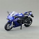 Collection 1:18 Modèle réduit de moto de course en alliage moulé sous pression, jouet de sport de rue, cadeau pour Yamaha YZF-R1
