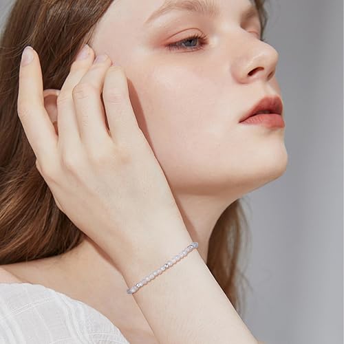 JoycuFF Unique Friendship Gift For Best Friend Birthday, Best Friend Bracelet, Coworker, Christmas Gifts, Moonstone Beaded Bracelets For Women, Inspirational Jewelry For Women2