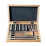 Inch Size HSS Keyway Broach Set 18pcs 4 Broaches 9 Collared Bushings 5 Shims Inch Industrial Tools Heat Resistance