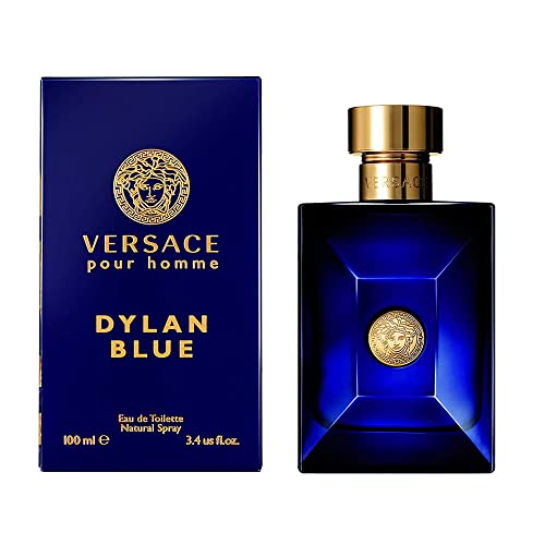 Image of PERFUME FOR MAN MEN VERSACE DYLAN BLUE 100 ML 3,4 OZ 100ML EDT POUR HOMME EAU DE TOILETTE SPRAY 100% ORIGINAL