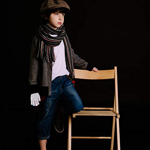 CLISPEED 3 Pares de Luvas de Tricô Infantil de Dedo Completo Luvas Quentes de Inverno Luva de Malha