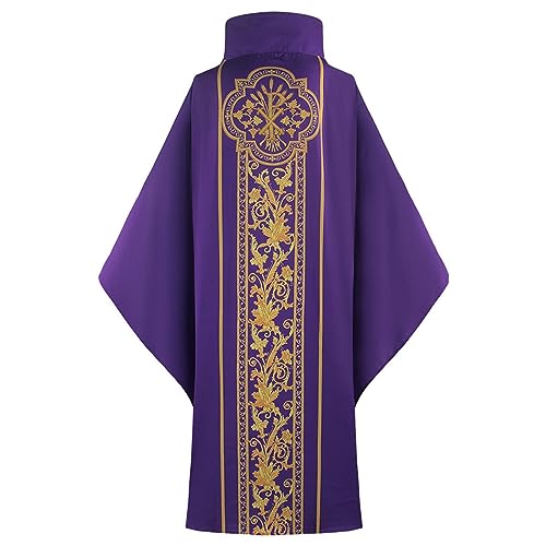 Casulla sacerdotal cómoda bata de misa transpirable que evita el calor en el altar 2