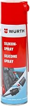 Wurth Professional Silicone Spray 500 ml – Colourless Lubricant for Rubber, Plastics and Metal Seals – Anti-Freeze, Anti-Squeak and Water Repellent – Car and Home Care