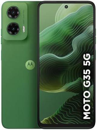 Smartphone Motorola Moto g35 5G - 128GB 4GB RAM+8GB Ram Boost e Camera 50MP com AI NFC Tela 6.7" com Superbrilho - Verde
