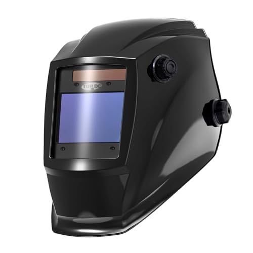 TOPDC Auto Darkening Welding Helmet, Large 3.94' x 2.64' Viewing Screen, True Color, 4 Arc Sensors,...