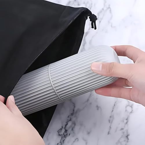 Estojo Porta Escova de Dentes e Creme Dental Multiuso em Plástico Moderno e Compacto Ideal para Viag