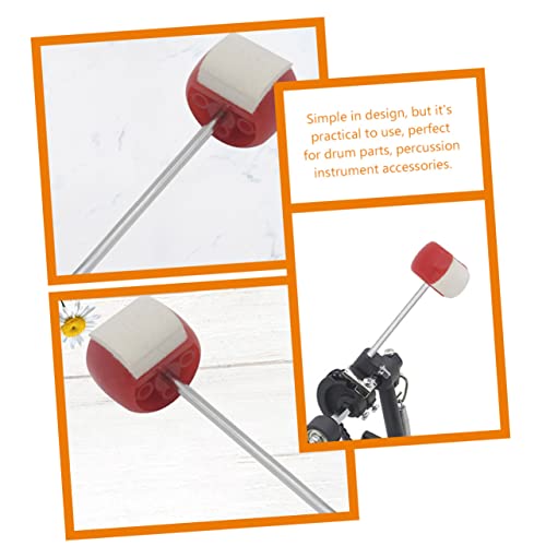 Abaodam 2 piezas Macillos de Fieltro para Bombo miniatura 6