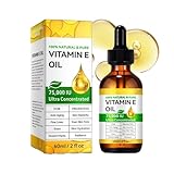 Vitamin E Öl Bio 75000 IE - Glow Remedy Hautpflegeöl Feuchtigkeitsspendende Intensivpflege für...