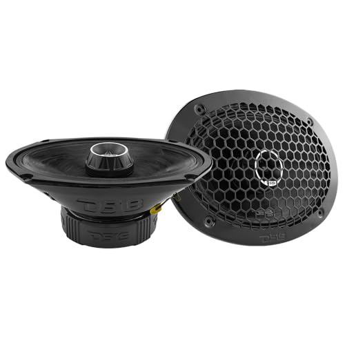 DS18 2X PRO-ZT69 6x9-Inch 2 Way Pro Audio Midrange Speakers with Built-in Bullet Tweeter, 4-Ohms, 550W Max, 275W RMS - Black Metal Mesh Grill Included (2 Speakers)