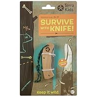 HABA Terra Kids Kindertaschenmesser – Robustes Schnitzmesser für Kinder ab 6 Jahren – Kindgerechtes Outdoormesser mit abgerundeter Spitze für kleine Entdecker – 2013645001