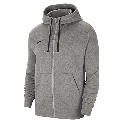 NIKE Men's M Nk Flc Park20 Fz Hoodie Sweatshirt, Dark Grey Heather Black, 3XL UK