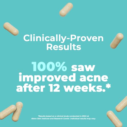 VitaMedica Clear Skin Vitamin Formula | Noncystic Acne Supplement for Skin Clearing | Clear Complexion for Women and Men | Vitamins A, C, E, Selenium, Chromium, and Zinc for Skin Health | 60 Count - Thumbnail 2