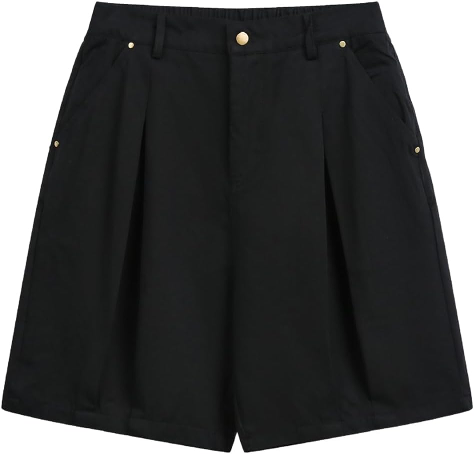 Summer Japanese Straight Shorts Men Casual Loose Shorts