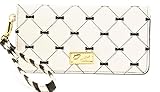 LUV Betsey Johnson LBHALEY Wristlet / Wallet Geometric White + Black Bow Design