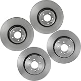 Kmesonoxian 4X Front Rear Disc Brake Rotor Replacement LR016192, LR016176 fits Land Rover Range Rover Sport 2010 2011 2012 2013