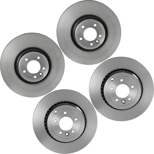 Kmesonoxian 4X Front Rear Disc Brake Rotor Replacement LR016192, LR016176 fits Land Rover Range Rover Sport 2010 2011 2012 2013