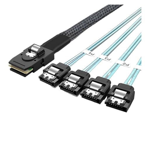 Cable Divisor SFF-8087 a 4 SATA3.0 0.5m 12Gbps miniatura 2