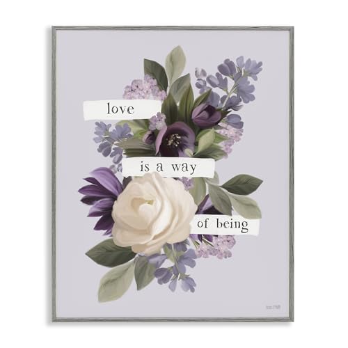 Love Is Way of Being Floral, 11 x 14 Inch Framed Giclée Print