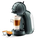 Krups Nescafé Dolce Gusto Machine à café capsules multi-boissons, 0.8 L, 15 bars, Cafetière compacte, Arrêt automatique, Taille de boisson réglable, Mini Me, Noir/Anthracite KP123810