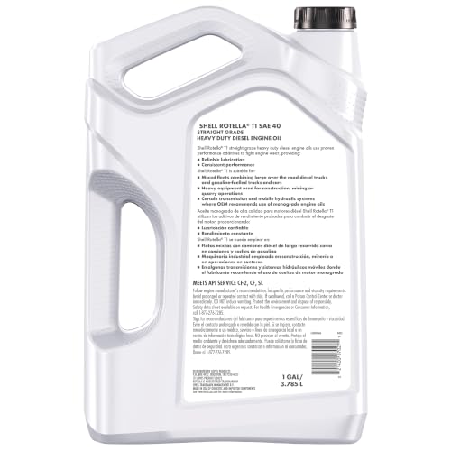 Shell Rotella T1 40 Aceite Motor Diesel, 1 Galón (Pack 3) miniatura 2