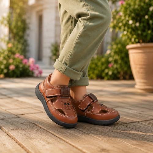 Image of Goal-1 Sandals Casual Fisherman Adjustable Sporty Summer Closed Comfortable Toe Sandals with Premium PU Padding For unisex kids-pack of 1(18 Months-4.5 Years)
