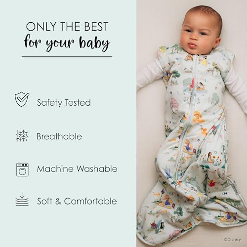 Milk Snob Disney Baby Sleep Sack – Newborn Sleep Sack with Wearable Easy Zip Closure - Unisex Baby Swaddle Sack (white, 0-6 Months) - Thumbnail 2