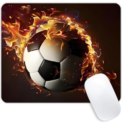 Football Fire Mouse pad Customized Mousepad Non-Slip Rubber Base Mouse Pads for Computers Laptop Office Desk Accessories Mouse pad