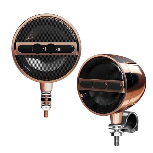 Haut-Parleur de Moto 12V avec Radio FM et Lecteur USB pour Guidon