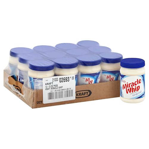 Miracle Whip Mayo-like Dressing, 12 ct Pack, 15 fl oz Jars