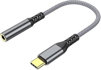 TYPE-C to 3.5mm Earphone Jack Adapter, USB-C & 3.5mm Audio Adapter, Converter, Aux USB-c Earphone Adapter, Flexible, Wide Compatibility, Supports Phone/Volume/Music/Supports Pixel 4/3/2/XL,