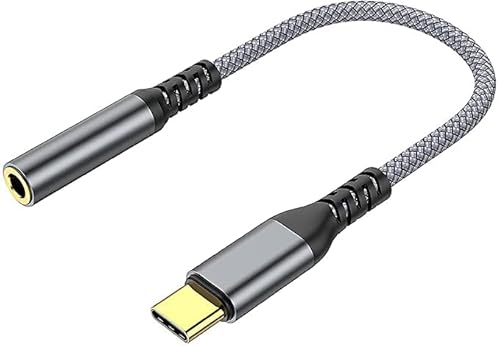 LEIZHAN「TYPE-C to 3.5mm」イヤホンジャックアダプタ USB-C&3.5mmオーディオアダプタ 変換 Aux usb-cイヤホンアダプタ 柔軟性 広互換性 電話/音量調節/音楽対応 Pixel 4/3/2/XL対応 Samsung Ga
