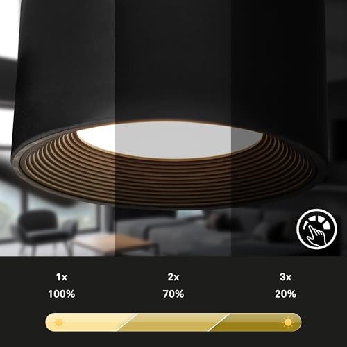Lampe à pince LED amovible à intensité variable avec batterie Briloner
