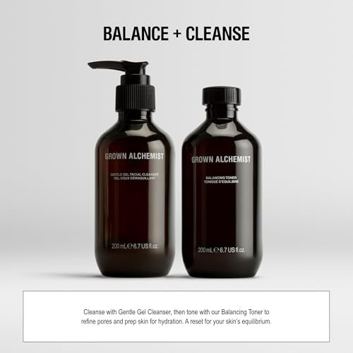 Grown Alchemist Balancing Facial Toner - Rose, Ginseng, Chamomile- Hydrating Toner for Face - Brightening Skincare - Perfect for Dry, Sensitive or Mature Skin - 200 ml