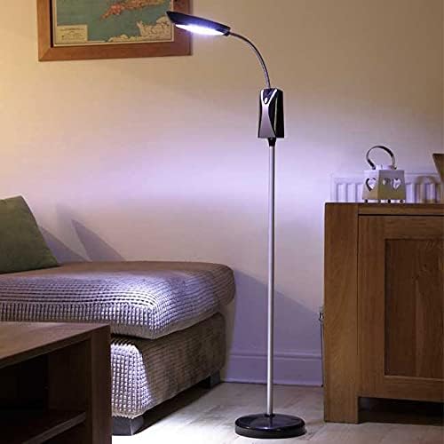 easylife lifestyle solutions Cordless Reading Light | Wireless, Super Bright, Adjustable Height LED Lamp | Requires 6xAA Batteries (not Included) | Height 40-140cm Silver6966