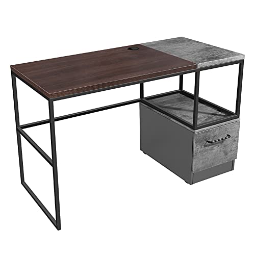 Kawell Modern Office Computer Desk Home Study Writing Table With Drawer Pc Computer Desk Easy-Assembly Laptop Table For Working Study #TOP6