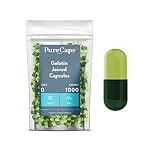 PurecapsUSA – Empty Light Green/Dark Green Gelatin Pill Capsules - Fast Dissolving and Easily Digest