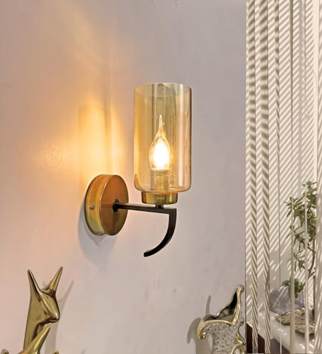 Image of Avior Modern Wall Lamps for Bedroom, Living Room, Restaurant Decoration Wall Light, Cafe Lamps and Wall Lights for Gallery (Metal & Glass)