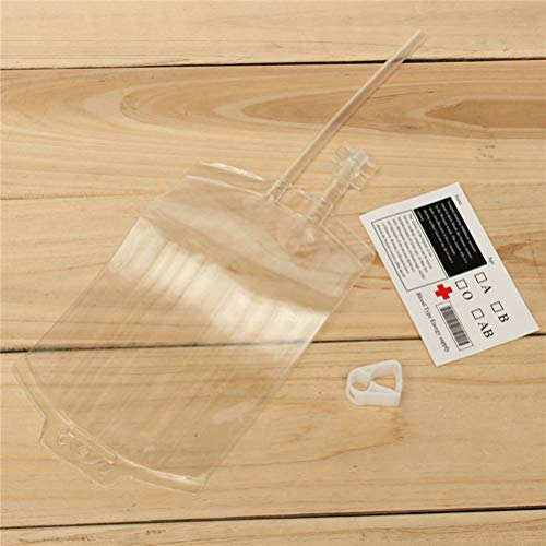 Bolsa de bebidas com energia sanguínea reutilizável Luoem, bolsa de Halloween, adereços de vampiro p