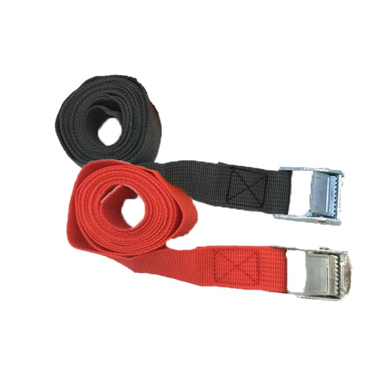 Gepäckgurte, Ratschengurte, 5 Stück, 2 Meter, Metallschnallen for Auto, Motorrad, Fahrrad(Red)