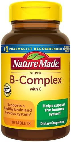 Nature Made Super B Complex with Vitamin C & Folic Acid, B Comple...